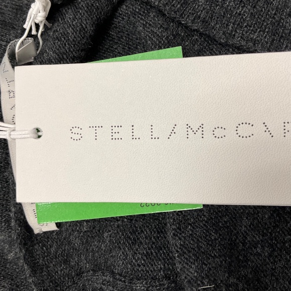 STELLA MCCARTNEY 2024 DARK GREY MELANGE CHAIN EMBELLISHED JUMPER - Picture 5 of 6